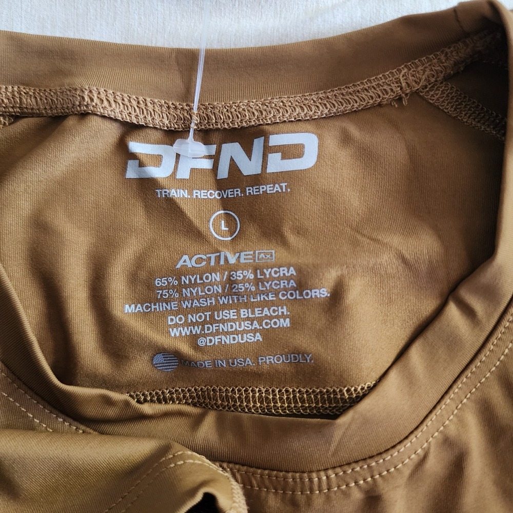 DFND Active Ax Compression Shirt Mens Large Coyote Brown Made in USA NWT - Picture 3 of 4